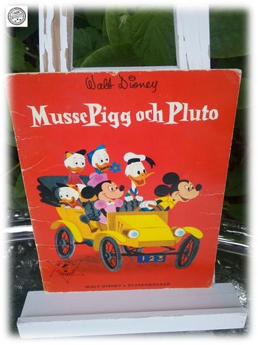 Musse Pigg och Pluto Walt Disney´s stjärnböcker 1969 Vintage