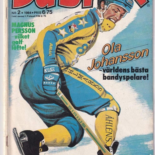 Buster 1984-2 Bandy Ola Johansson MM