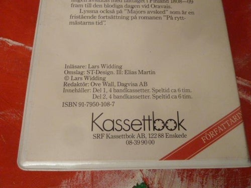 KASSETTBAND, PÅ RYTTMÄSTARNS TID, DEL 1, KASSETT, LARS WIDDING, KASSETTBOK