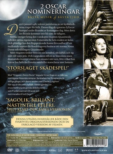 Ringaren i Notre Dame (1939) William Dieterle, Charles Laughton,Cedric Hardwicke