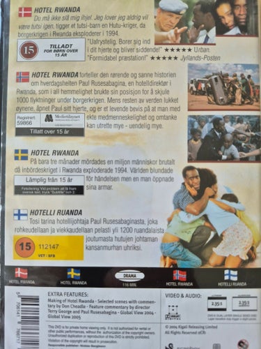 Hotel Rwanda - DVD Ny/Inplastad