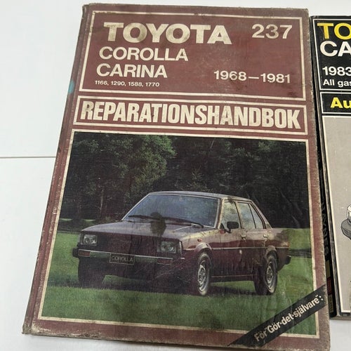 TOYOTA REPARATIONSHANDBOK 2 stycken