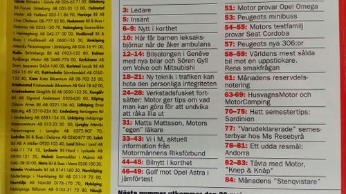 Motor nr 4 1994: VW Golf 1,8 Variant, Opel Astra Caravan + Omega, Seat Cordoba
