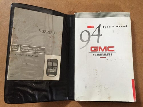 1994 GMC Safari Owner's Manual