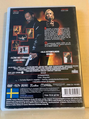 The long kiss goodnight, Dvd