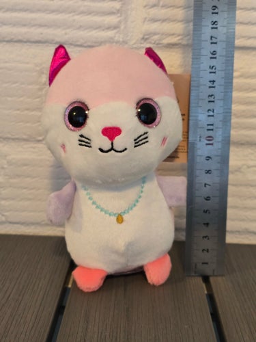 Ny nalle rosa katt 16cm