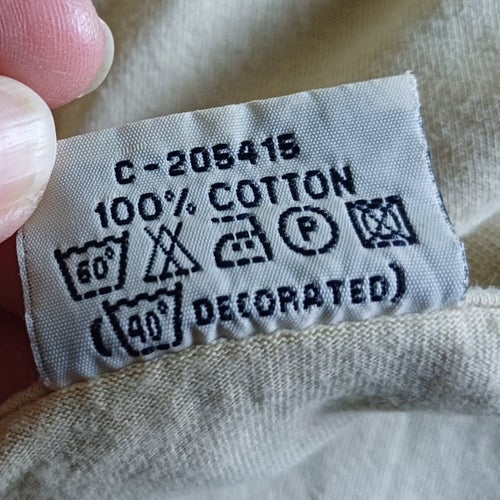 Clique beige t-shirt, storlek XXL. 100% bomull. 60 gradig tvätt.