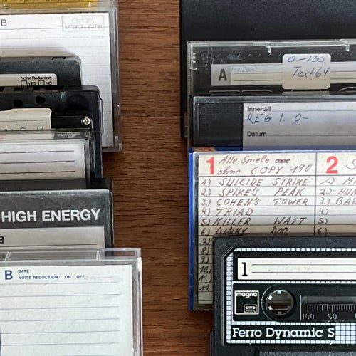 Samling Commodore 64 kassettband (1 av 3)