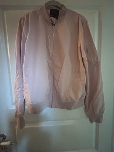 Zara Basic rosa bombar jacka, storlek M