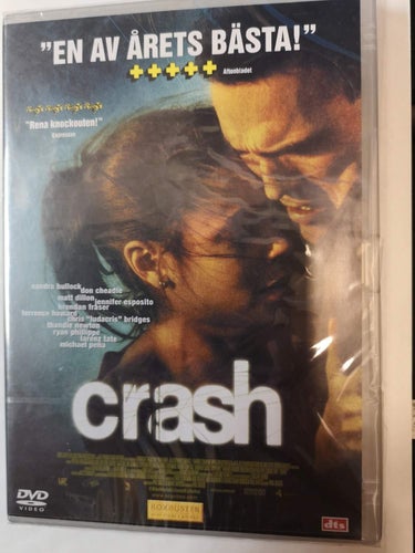 DVD Crash Sandra Bullock Don Cheadle Svensk text INPLASTAD