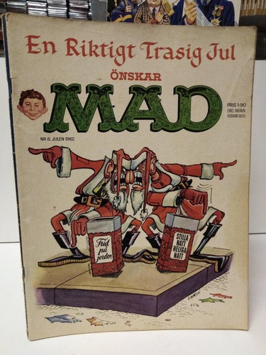 Svenska Mad 1962 nr 6 julnummer. Very Good plus