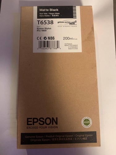 Epson Matte Black matt svart T6538 - 200 ml bläckpatron till Epson 4900