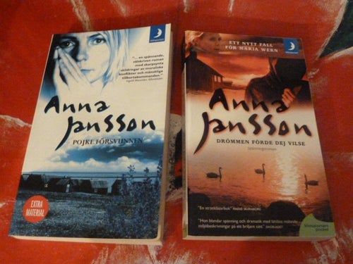 BOK, 6 STYCKEN POCKET BÖCKER, ANNA JANSSON, MARTIN GELIN, ÅKE EDWARDSON, MFL