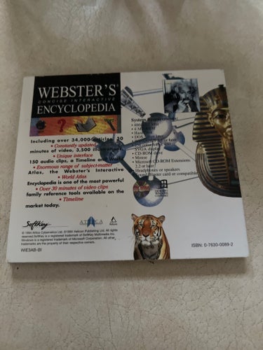 Webster's Concise Interactive Encyclopedia CD-ROM för Windows