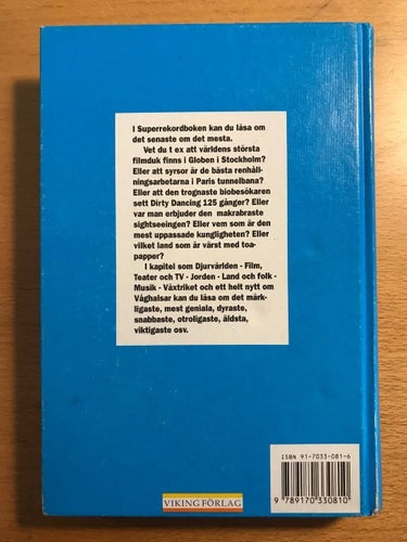 Superrekordboken - Märkvärdigheter från A till Ö (Gammal)