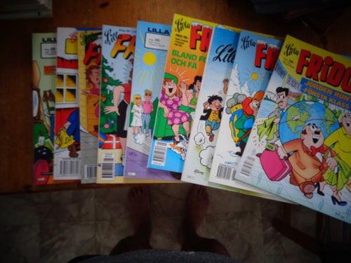 Lilla Fridolf tidningar album 9st