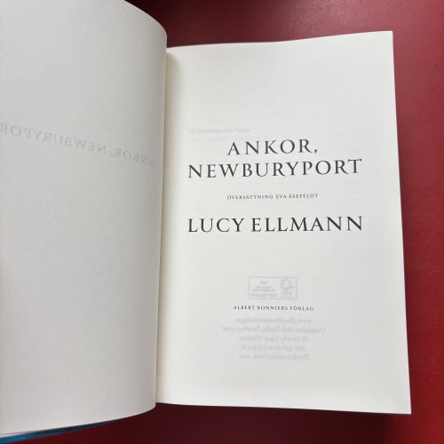 ANKOR, NEWBURYPORT Lucy Ellmann 2022