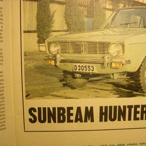 test av nya Sunbeam Hunter från 1967