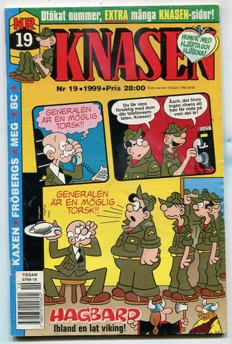 Knasen 1999 nr 19 Hagbard, Rödöga, Fröbergs, Kaxen, Betty
