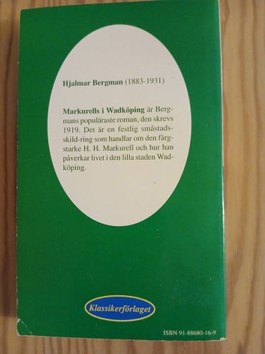 Markurells i Wadköping - Hjalmar Bergman (1919)