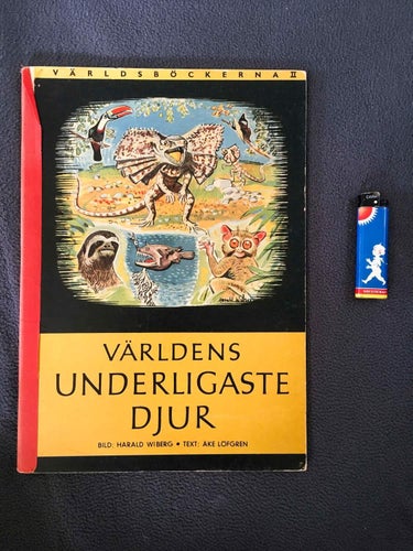 Världens underligaste djur. Retro/Vintage/Illustrationer/Rare/Samlarobjekt