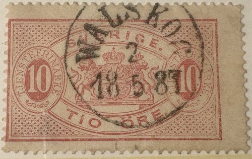 Tj16A U-län Västmanland Walskog postal 125 lyx