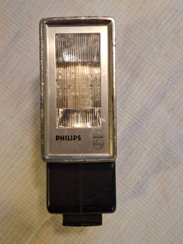 Vintage Philips Flash 16B Kamerablixt Fungerande Retroblixt i Fint Skick