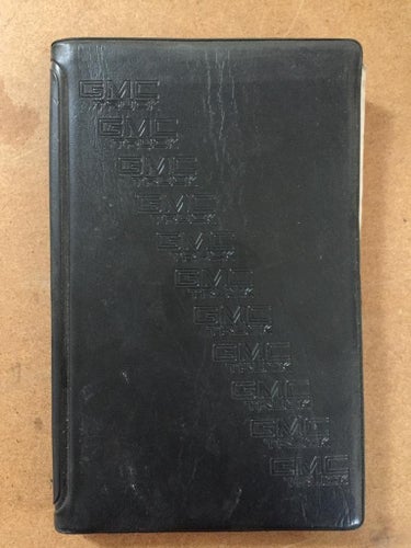 1993 GMC Jimmy Owner's Manual