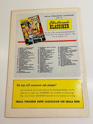 Illustrerade Klassiker  Nr 62 - Första utgåva !