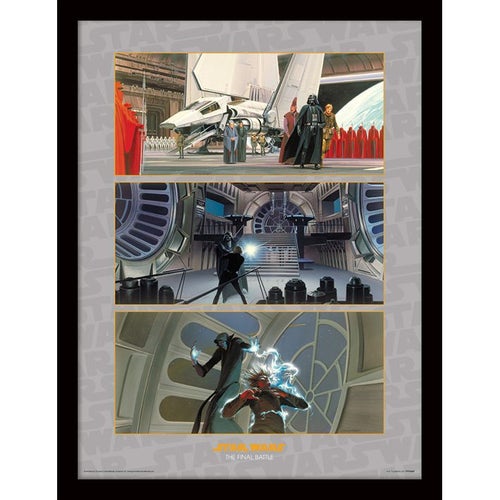 STAR WARS THE FINAL BATTLE INRAMAD TAVLA 30*40CM
