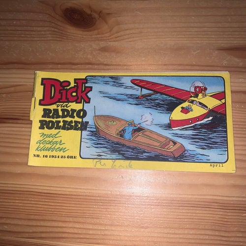 Dick vid radiopolisen 1954 nr 16 (baksidan saknas)