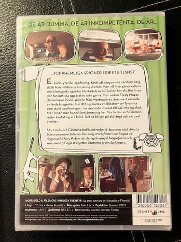Mortadelo & Filemóns ändlösa äventyr, Spansk succékomedi Inplastad DVD