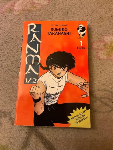 Ranma vol 1 - svenska manga anime fantasy rumiko takahashi inu yasha inuyasha