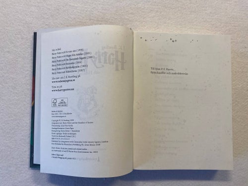 Fantasy - Inbunden - Harry Potter Och Hemligheternas Kammare - Mycket Fint Skick