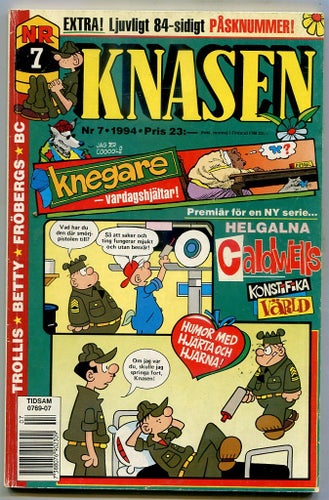 Knasen 1994 nr 7 Hagbard, Rödöga, Betty, Trollkarlen från ID