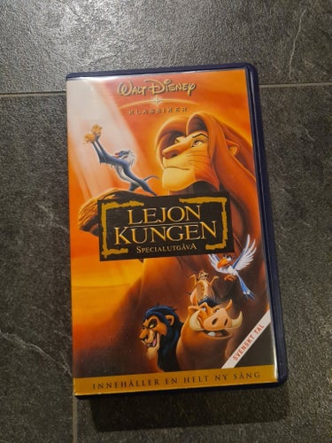 Lejonkungen Specialutgåva VHS Walt Disney Klassiker