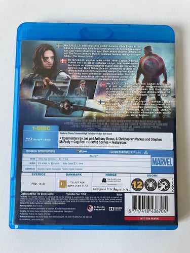 Captain America: The Winter Soldier - Blu-ray
