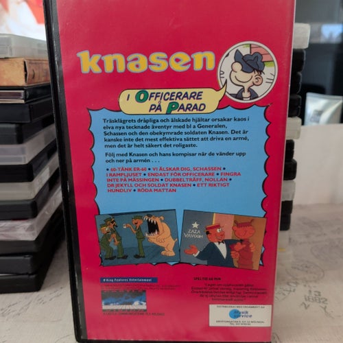 Knasen i Officerare på Parad VHS, Svenskt tal, OOP, Nostalgi, Kult, Ej DVD