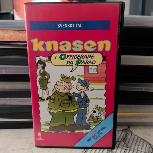 Knasen i Officerare på Parad VHS, Svenskt tal, OOP, Nostalgi, Kult, Ej DVD