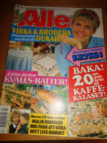 Allers nr24 1990 klippdocka, Lill-Babs, Göran Skytte,