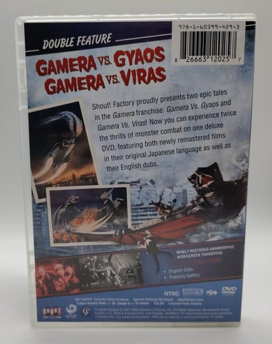 Gamera vs. Gyaos / Gamera vs. Viras (1967-1968) [Shout Factory, Japan, 60-tal]