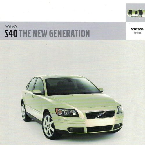 Broschyr Volvo S40 2004? , Fina bilder , engelsk text