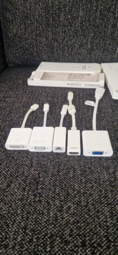 Olika adaptrar till Macbook