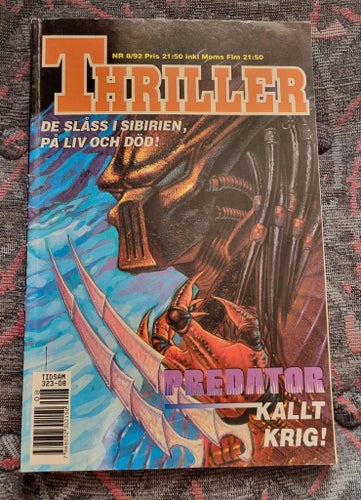 Thriller nr 8 1992 med Predator Kallt krig
