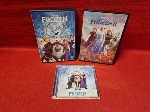 FROZEN DVD / FROZEN II DVD / FROZEN SOUNDTRACK CD