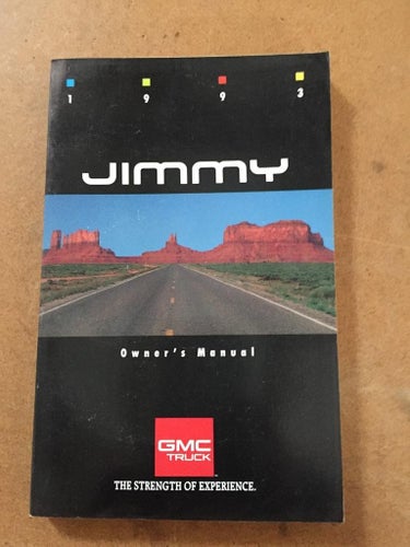 1993 GMC Jimmy Owner's Manual