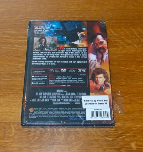 Dödligt vapen (1987) - DVD - SVENSK TEXT - DIRECTOR'S CUT - INPLASTAD