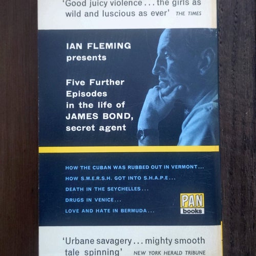 Ian Fleming - James Bond 007 / For Your Eyes Only - Pan Books 1963