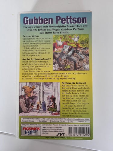 Gubben Pettsson tältar på VHS