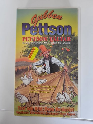 Gubben Pettsson tältar på VHS